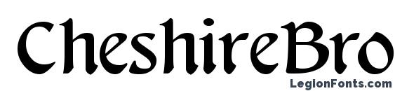 CheshireBroad Regular font, free CheshireBroad Regular font, preview CheshireBroad Regular font