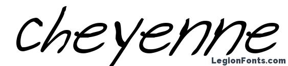 Cheyenne Hand Bold Italic Font