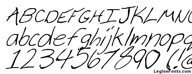 глифы шрифта Cheyenne Hand Italic, символы шрифта Cheyenne Hand Italic, символьная карта шрифта Cheyenne Hand Italic, предварительный просмотр шрифта Cheyenne Hand Italic, алфавит шрифта Cheyenne Hand Italic, шрифт Cheyenne Hand Italic