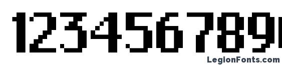 ChicagoBitmap Regular Font, Number Fonts