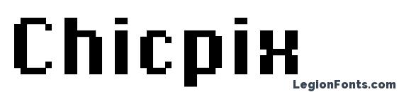 шрифт Chicpix, бесплатный шрифт Chicpix, предварительный просмотр шрифта Chicpix
