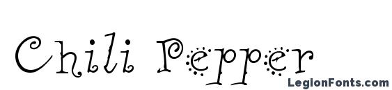 Chili Pepper font, free Chili Pepper font, preview Chili Pepper font