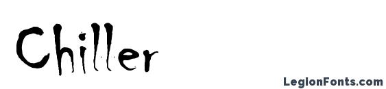 шрифт Chiller, бесплатный шрифт Chiller, предварительный просмотр шрифта Chiller