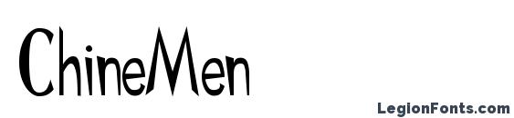 шрифт ChineMen, бесплатный шрифт ChineMen, предварительный просмотр шрифта ChineMen