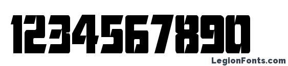 ChiselCondensed Regular Font, Number Fonts