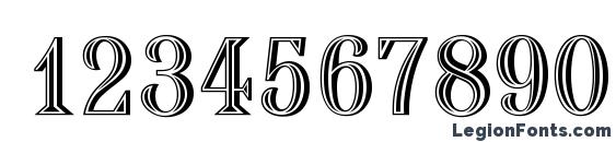 ChiselD Font, Number Fonts