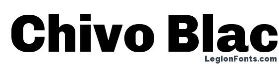 шрифт Chivo Black, бесплатный шрифт Chivo Black, предварительный просмотр шрифта Chivo Black