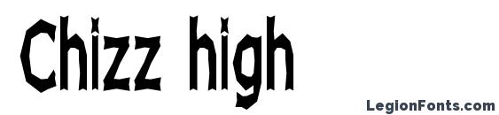 Chizz high font, free Chizz high font, preview Chizz high font