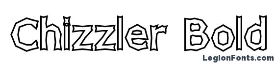 Chizzler Bold Outline font, free Chizzler Bold Outline font, preview Chizzler Bold Outline font