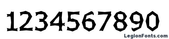 Chizzler SemiBold Font, Number Fonts