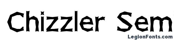 шрифт Chizzler SemiBold, бесплатный шрифт Chizzler SemiBold, предварительный просмотр шрифта Chizzler SemiBold