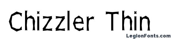 Chizzler Thin font, free Chizzler Thin font, preview Chizzler Thin font
