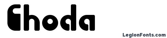 Шрифт Choda