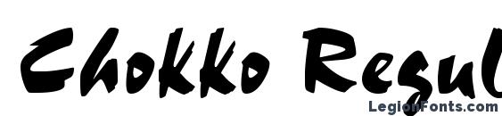 Chokko Regular font, free Chokko Regular font, preview Chokko Regular font
