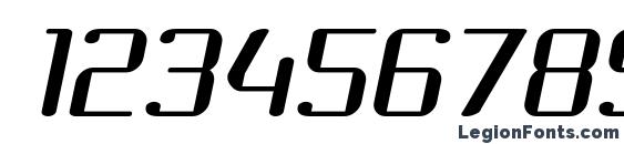 Choktoff Oblique Font, Number Fonts