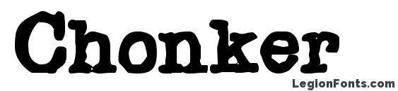 шрифт Chonker, бесплатный шрифт Chonker, предварительный просмотр шрифта Chonker
