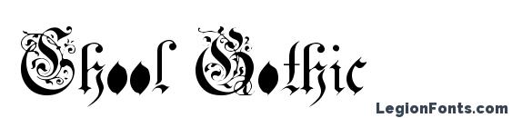 Chool Gothic font, free Chool Gothic font, preview Chool Gothic font