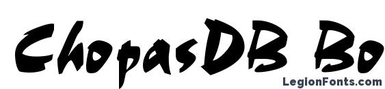 ChopasDB Bold font, free ChopasDB Bold font, preview ChopasDB Bold font