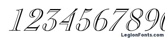 Chopin Italic Font, Number Fonts