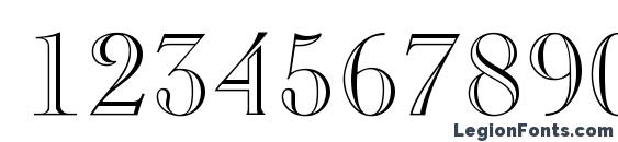 Chopin Open Face Font, Number Fonts