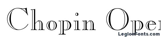 Chopin Open Face font, free Chopin Open Face font, preview Chopin Open Face font
