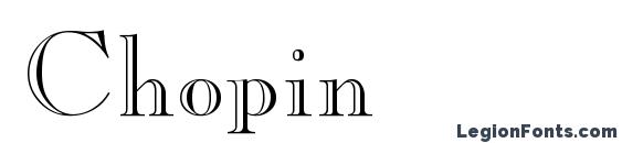 Chopin font, free Chopin font, preview Chopin font