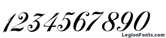 ChopinScript Font, Number Fonts