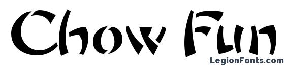 шрифт Chow Fun, бесплатный шрифт Chow Fun, предварительный просмотр шрифта Chow Fun