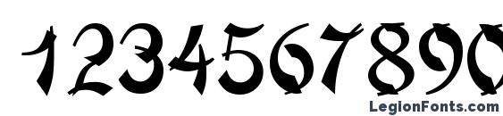 ChowMein Regular Font, Number Fonts
