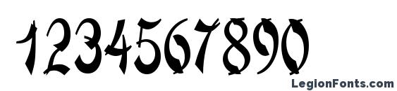 ChowMeinNarrow Regular Font, Number Fonts