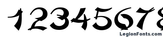 ChowMeinWide Regular Font, Number Fonts