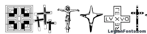 шрифт Christian Crosses II, бесплатный шрифт Christian Crosses II, предварительный просмотр шрифта Christian Crosses II