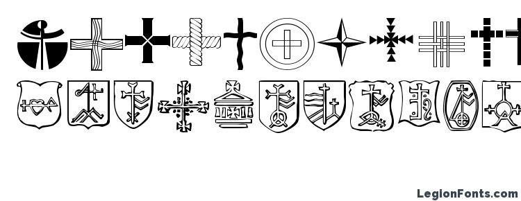 glyphs Christian Crosses IV font, сharacters Christian Crosses IV font, symbols Christian Crosses IV font, character map Christian Crosses IV font, preview Christian Crosses IV font, abc Christian Crosses IV font, Christian Crosses IV font