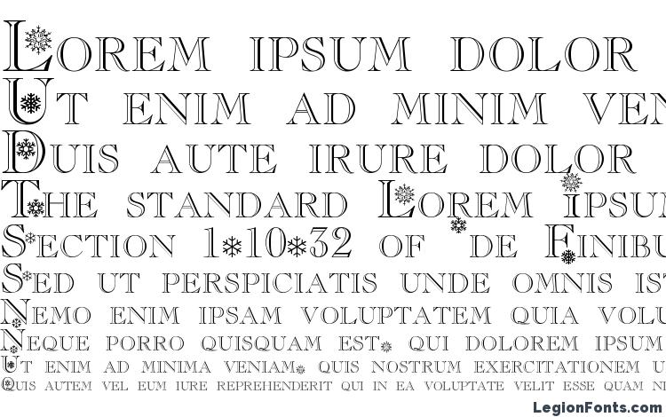 specimens Christmas font, sample Christmas font, an example of writing Christmas font, review Christmas font, preview Christmas font, Christmas font
