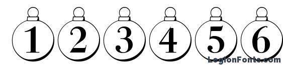 ChristmasTree Regular Font, Number Fonts