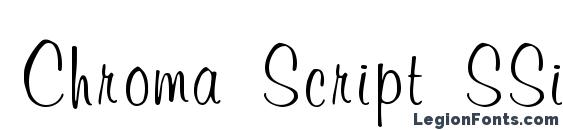 шрифт Chroma Script SSi, бесплатный шрифт Chroma Script SSi, предварительный просмотр шрифта Chroma Script SSi