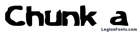 шрифт Chunk a chip, бесплатный шрифт Chunk a chip, предварительный просмотр шрифта Chunk a chip