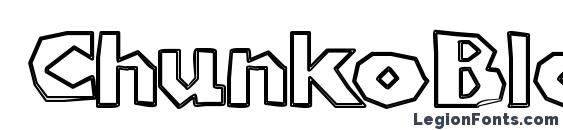 ChunkoBlockoOutlineXtraHeavy font, free ChunkoBlockoOutlineXtraHeavy font, preview ChunkoBlockoOutlineXtraHeavy font