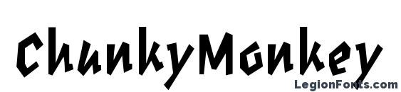 ChunkyMonkey Black font, free ChunkyMonkey Black font, preview ChunkyMonkey Black font