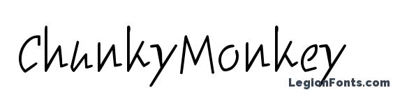 шрифт ChunkyMonkey, бесплатный шрифт ChunkyMonkey, предварительный просмотр шрифта ChunkyMonkey
