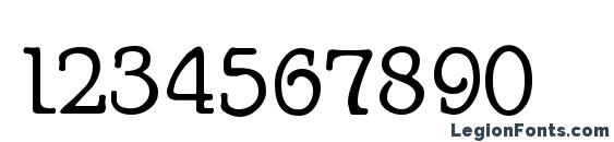 Churchman Regular Font, Number Fonts