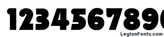 ChwastBuffalo BlackCond Font, Number Fonts