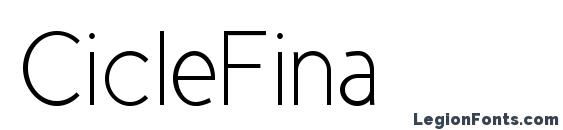 шрифт CicleFina, бесплатный шрифт CicleFina, предварительный просмотр шрифта CicleFina