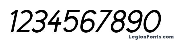 CicleGorditaItalic Font, Number Fonts