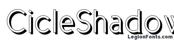 CicleShadow font, free CicleShadow font, preview CicleShadow font