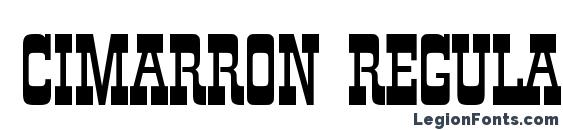 Cimarron Regular font, free Cimarron Regular font, preview Cimarron Regular font