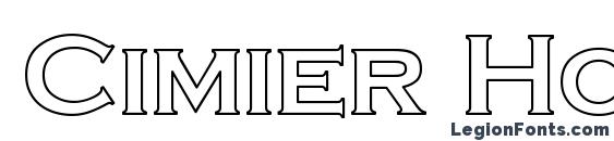 Cimier Hollow font, free Cimier Hollow font, preview Cimier Hollow font