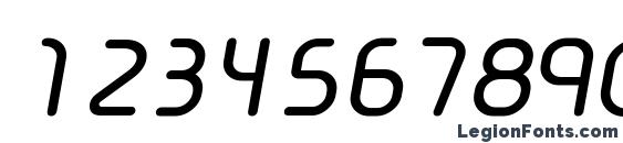 Cineplex LT Bold Italic Font, Number Fonts