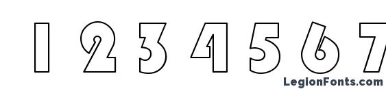 Circle Black Hollow Font, Number Fonts