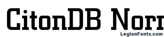 шрифт CitonDB Normal, бесплатный шрифт CitonDB Normal, предварительный просмотр шрифта CitonDB Normal